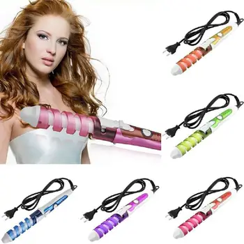 

Kemei Electric Auto Spiral Curling Iron Professional Hair Curler Fast Heating Styling Tool EU Plug