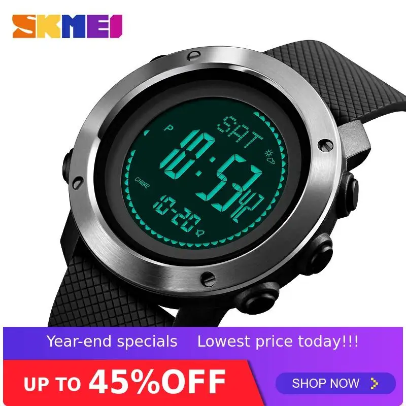 Мужские спортивные цифровые наручные часы SKMEI 1427/1418 с компасом