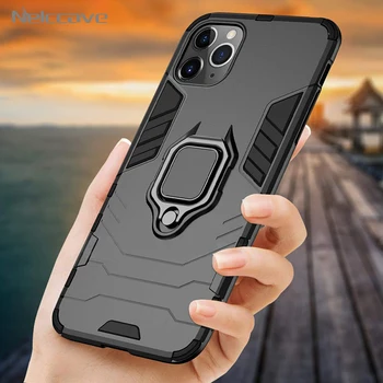 

10 Pieces Ring Holder Rugged Armor Case For Apple iPhone 11 Pro XS Max XR X 8 Plus 7 6 6S SE Cases Cover Fits Magnetic Car Mount