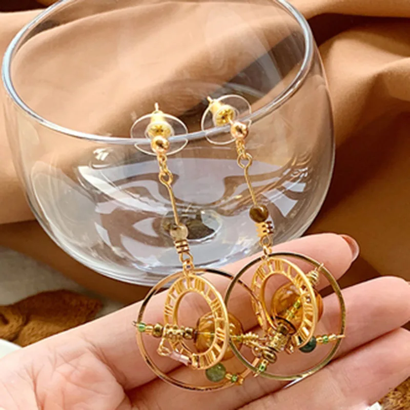 Original Retro Geometric Dangle Earrings for Women
