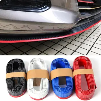 

2.5M Carbon Fiber Front Lip Anti-Collision Strip Soft Rubber Side Skirt Front Shovel Rod Car Small Surround Anti-Scratch Strip