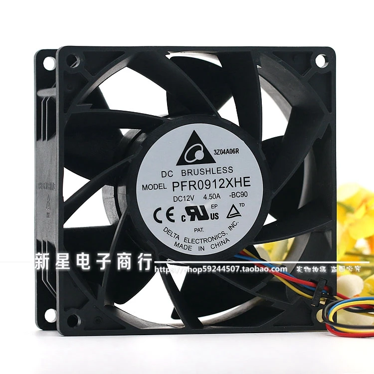 Для delta PFR0912XHE 9 см 90 мм 4.5A 90*90*38 DC 12 В сервер расширения машина вентилятор