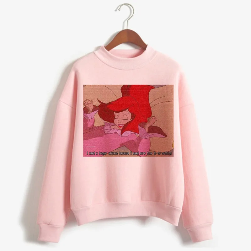 p2210-3 Эстетическое Harajuku гранж Забавный мультфильм толстовки для женщин Ullzang Принцесса Винтаж 90s графические кофты корейский стиль толстовка женская - Цвет: p2210-3