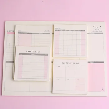 

Creative Sticky Note Planner Memo Pad Writing Paper Shopping To Do Check List Daily Weekly Schedule Office School Stationery Kit