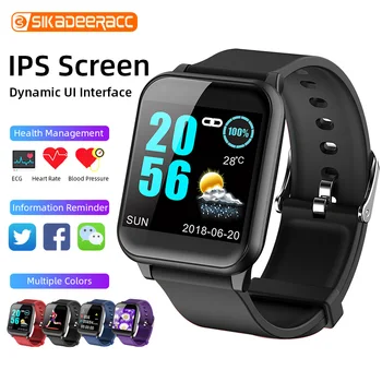 

Smart Watch Band Health Monitor Wristband Bracelet Heart Rate PPG Color Display Pedometer Sports Blood Pressure Fitness Tracker