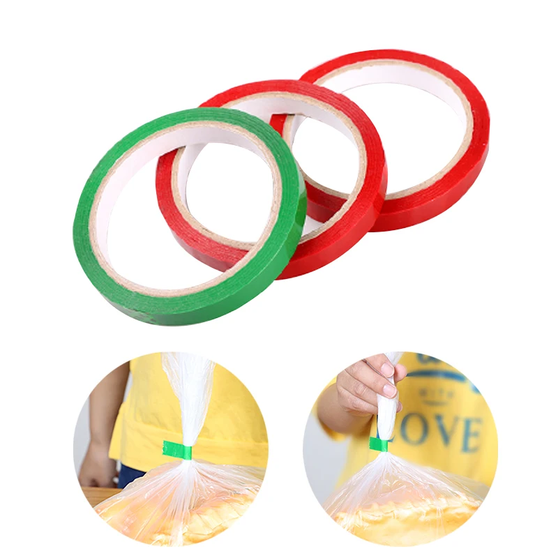 

1PC Bag Seal Tape 40m Length Green/Red Fresh-keeping Bag Sealing Tape Vegetable Classify Tape Cinta de sellado For Bag Sealer