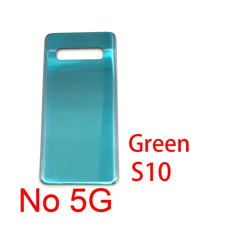 50 шт, задняя крышка батареи Стекло для samsung Galaxy S10/S10 Plus/S10e - Цвет: S10 Green
