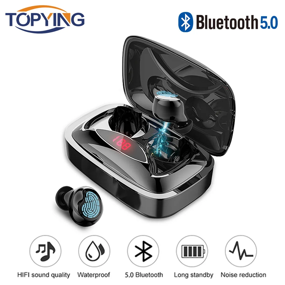 

TOPYING X29 Magnetic Wireless Bluetooth Earphone TWS 5.0 Bluetooth headphones In-Ear Waterproof sport For Xiaomi Samsung iPhone