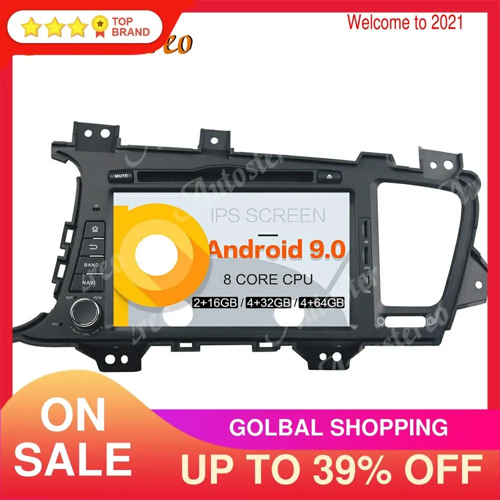 Android 9 0 автомобильный магнитофон GPS навигация для KIA Optima K5 2010 2013 головный блок