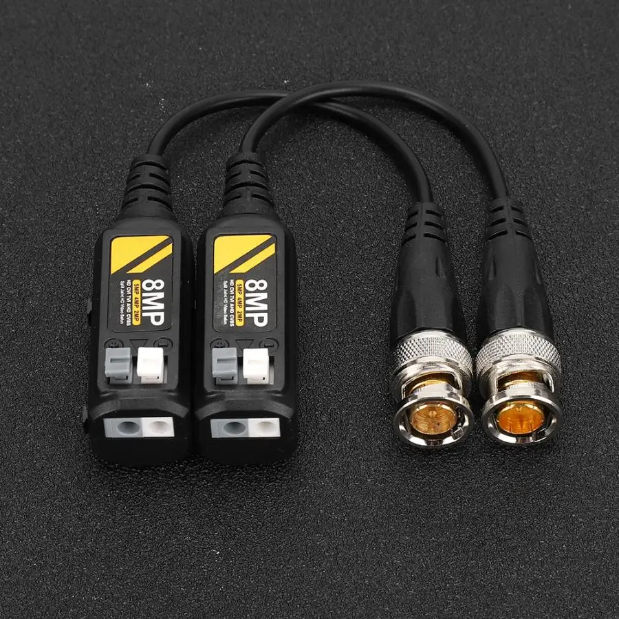 2 пары мужской витая пара передатчик кабель 8MP HD CVI/AHD/TVI/CVBS BNC