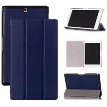 Tri-складной из искусственной кожи Магнитный чехол для SONY Xperia Z3 планшет компактный SGP611 SGP612 SGP621 SGP641 Smart Cover автоматическое таймерное включение сна