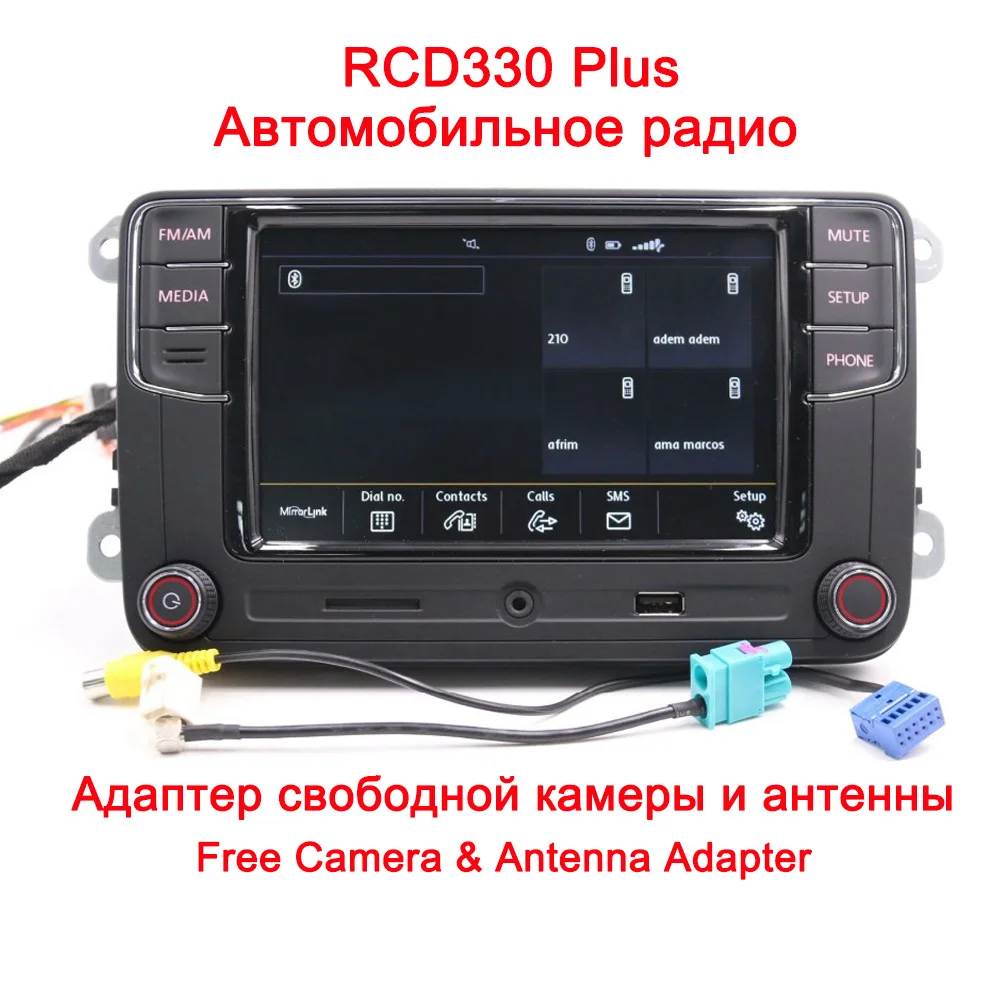 Радиоприемник RCD330G Plus RCD330 6 5 &quotMIB для VW Passat Polo Golf Jetta CC Tiguan автомагнитола 6RD035187A|radio