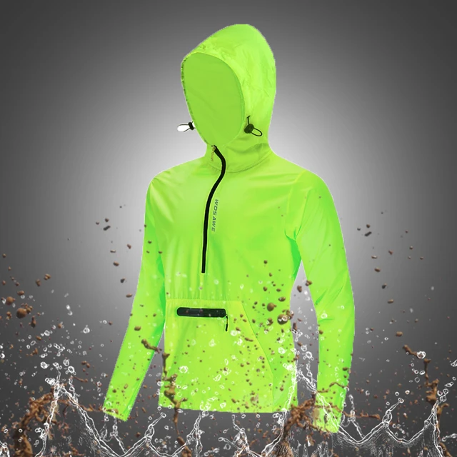 WOSAWE Reflective Cycling Jackets Men Breathable Waterproof Lightweight Rain Windbreaker Coat Bicycle Cycle MTB Bike Clothing BL245-G