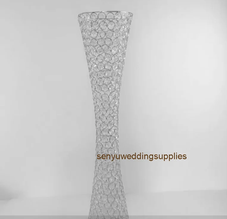 12pcs) column crystal wedding pillar flower stand walkway stand wedding decoration& event party centerpiece senyu01335