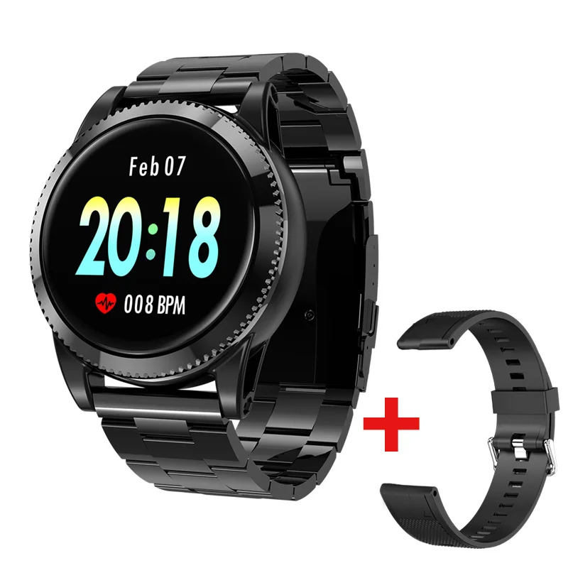 Black steel strap 2 696 M11 Bluetooth Smartwatch водонепроницаемый браслет пульсометр Монитор артериального давления спортивный фитнес-трекер умный браслет для женщин - Цвет: Black steel strap 2