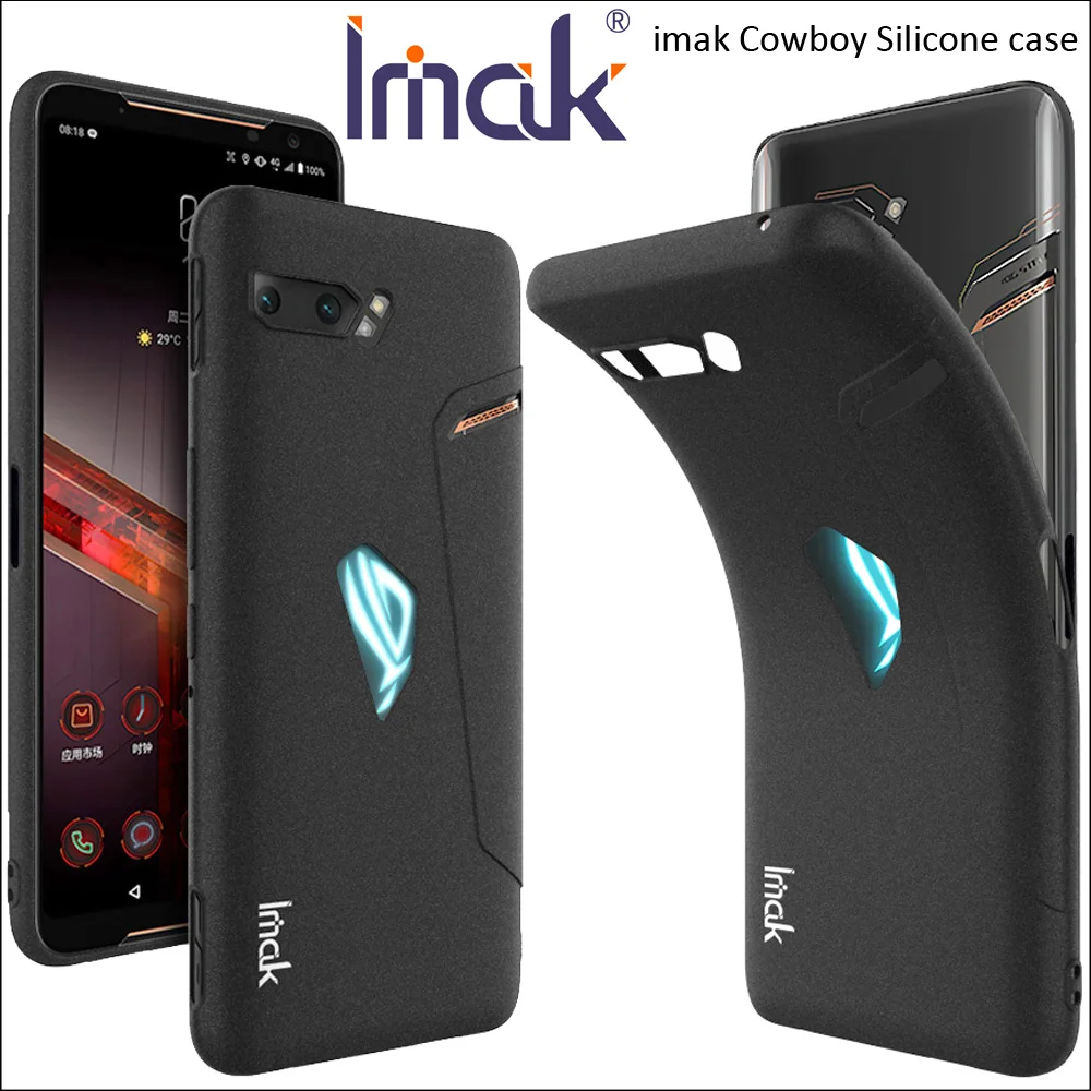 

imak Cowboy Case For Asus ROG Phone2 II Matte Frosted Soft TPU Silicone Protector Cover