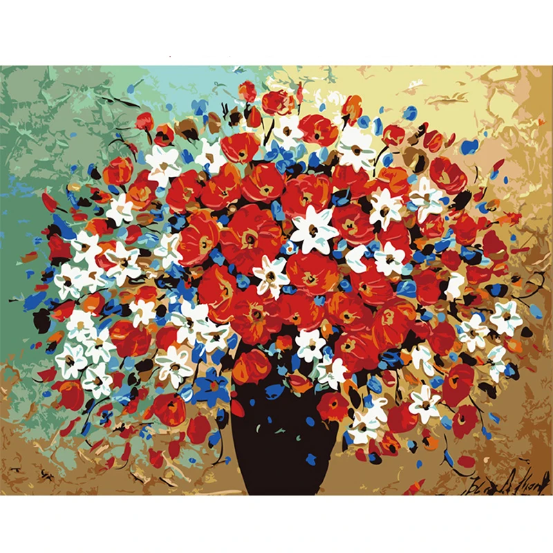 Eagle Flower Fairy 40x50cm Frameless DIY Digital Oil Painting By Numbers Hand-Painted Decorative Drawing Home Decor Accessories - Цвет: B