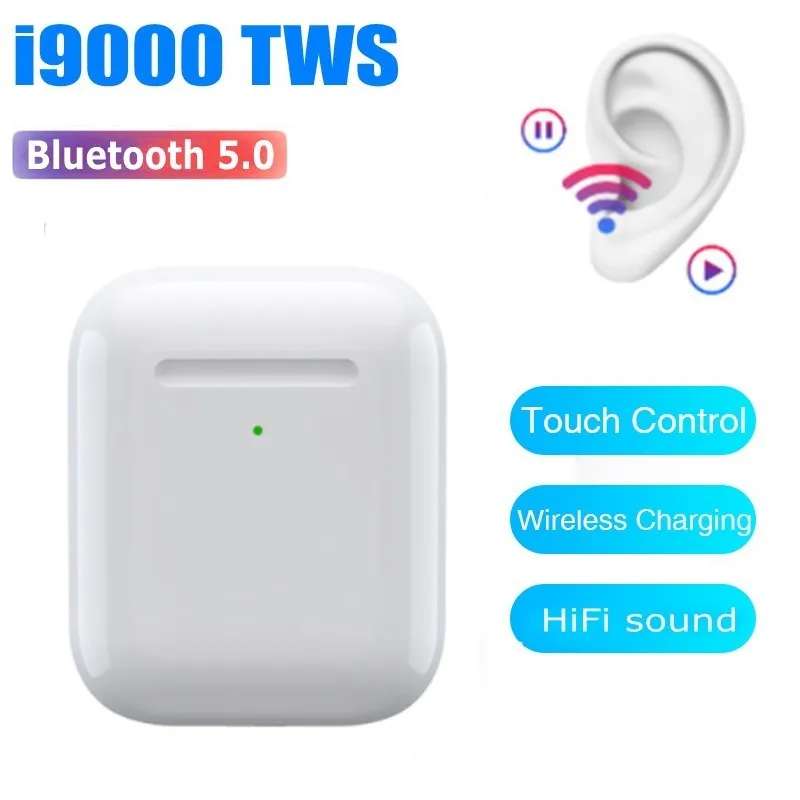 I9000 TWS беспроводные наушники-вкладыши с функцией обнаружения Bluetooth 5,0, спортивные наушники, гарнитура для iphone, Android, PK, i10, i20, i30, i80, i100, tws