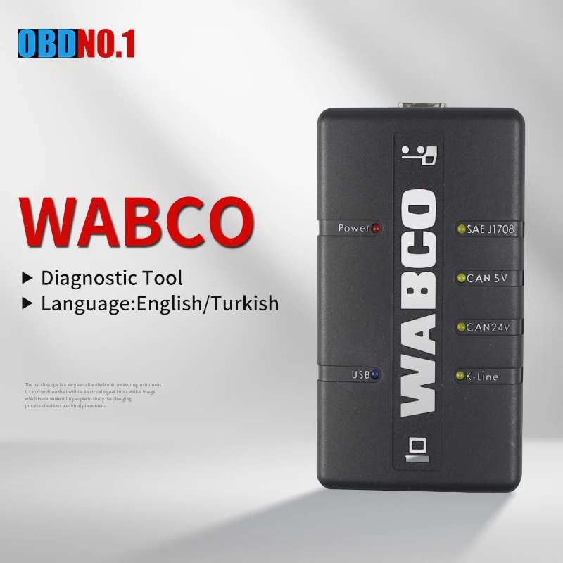 Wabco diagnóstico kit (wdi) wabco trailer e caminhão interface de diagnóstico armazém russo frete grátis