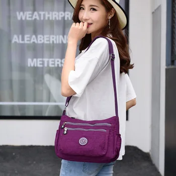 

bags for women 2020 new casual nylon cloth bag ladies shoulder diagonal simple change mobile phone bag light portable small bag