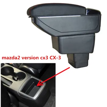 

For mazda2 skyactiv version cx3 CX-3 armrest box central Store content box with cup holder ashtray USB cx 3 armrests box cx3