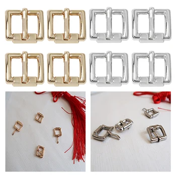 

4pcs Center Bar Pin Buckles Rectangular Belt Buckle Bag Buckles DIY