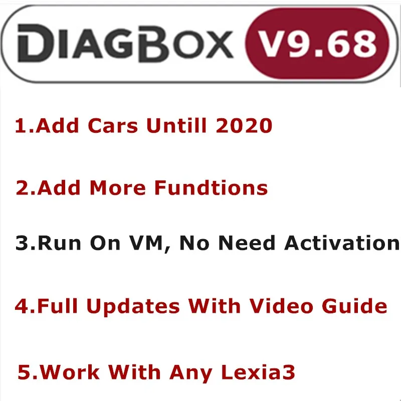 Diagbox V9.68 V8.55 V7.83 полное обновление для Lexia3 PP2000 Lexia 3 9 68 Citroen/Peogeot автомобильный