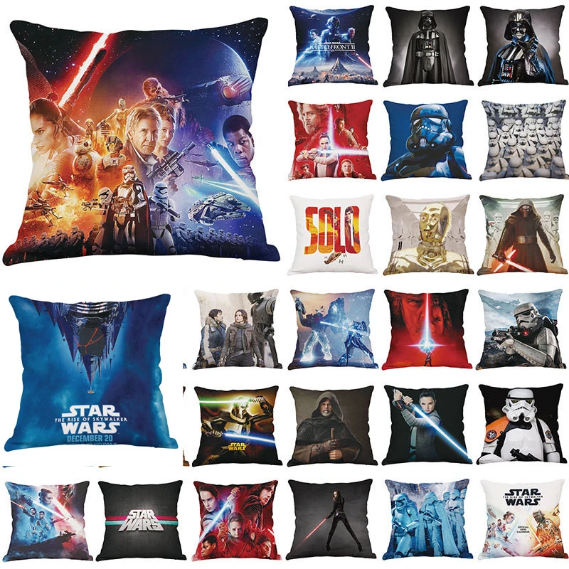 45x45cm Star Wars Pillow Case Character Printing Car Sofa Pillow