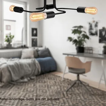 

Ceiling Light Lamp Bracket Iron Pole Light Industrial Retro Attic Dome for Home Decoration Restaurant Coffee Bar Ceiling lamp
