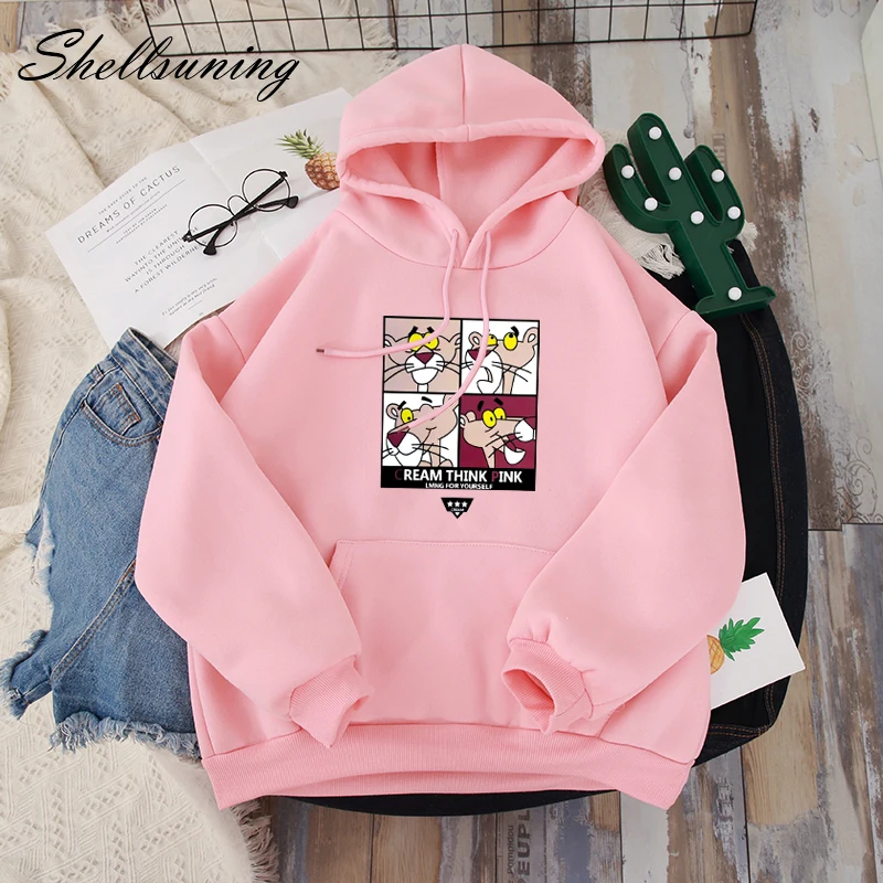 Shellsuning/флисовые толстовки для женщин Сезон осень зима Корейский стиль BF Harajuku