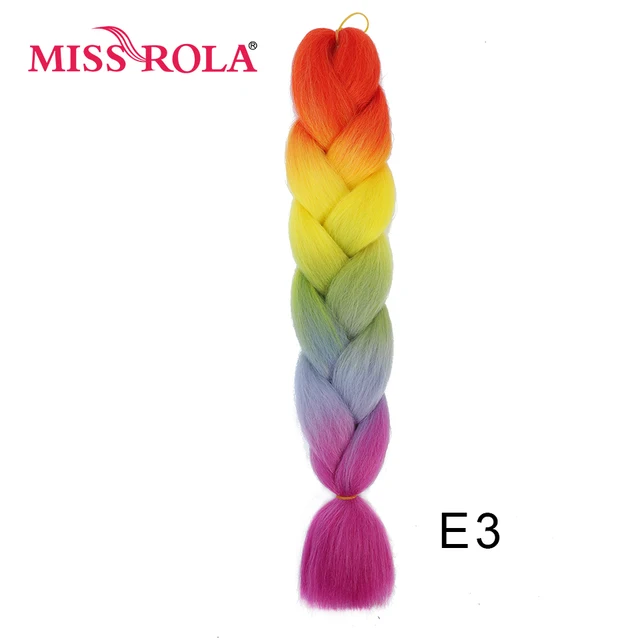 New Colors Synthetic Glowing Hair Twist Braids Ombre Color For white Women Braiding Hair Extensions Jumbo Braids KaneKalon Hair E3