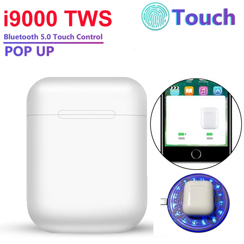 Новинка i9000 TWS Pop up Bluetooth 5,0 гарнитура сенсорное управление беспроводные наушники вкладыши PK i2000 i5000 i10000 i1000 TWS