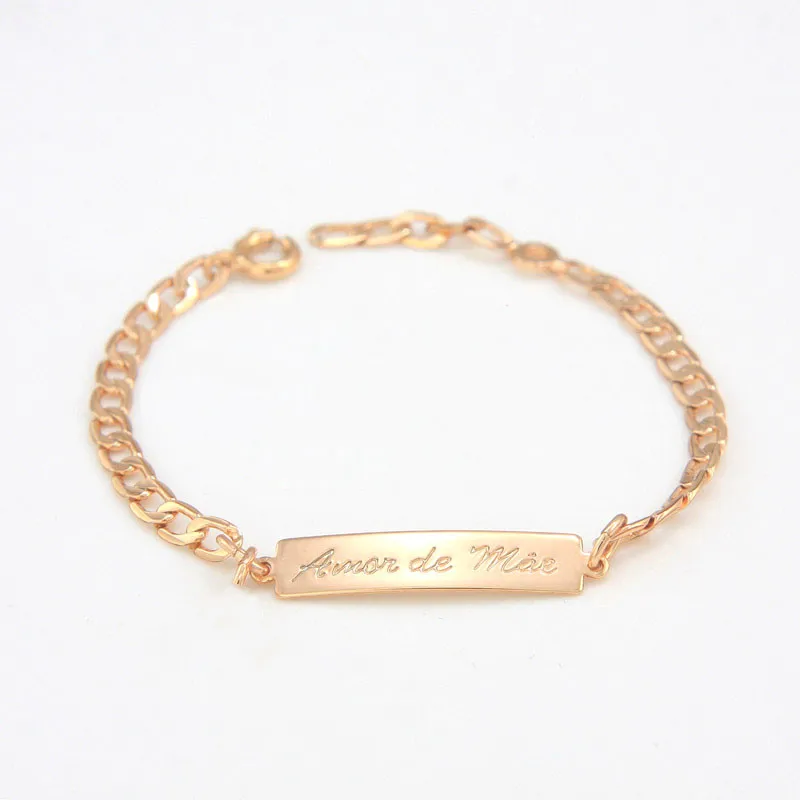 baby bracelets gold with name