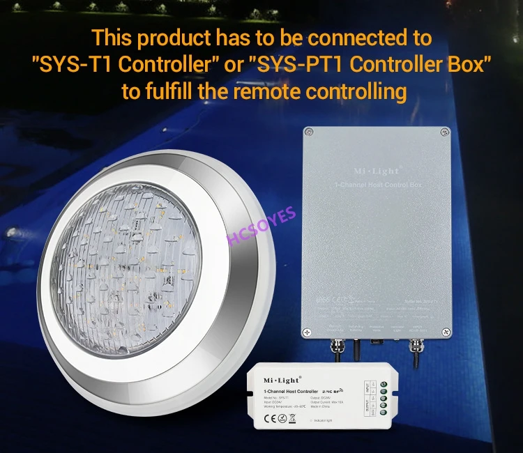 Milight SYS-RW2 27 Вт RGB+ CCT светодиодный подводный свет подсвечник лампа DC24V 316 нержавеющая сталь+ PC 2700~ 6500K ip68 водонепроницаемый