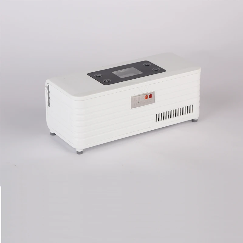 Diabetes Insulin Fridge Work 12 hrs Fridge Small Cooler Bag Car Refrigerator with LCD Display Portable Refrigerator Medication
