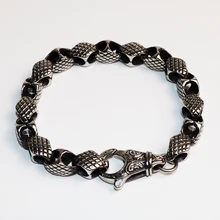 Винтажный браслет для мужчин и женщин, панцирная кубинская цепочка, нержавеющая сталь, мужские s, женские браслеты, цепочки, мужские ювелирные изделия, аксессуары VB801