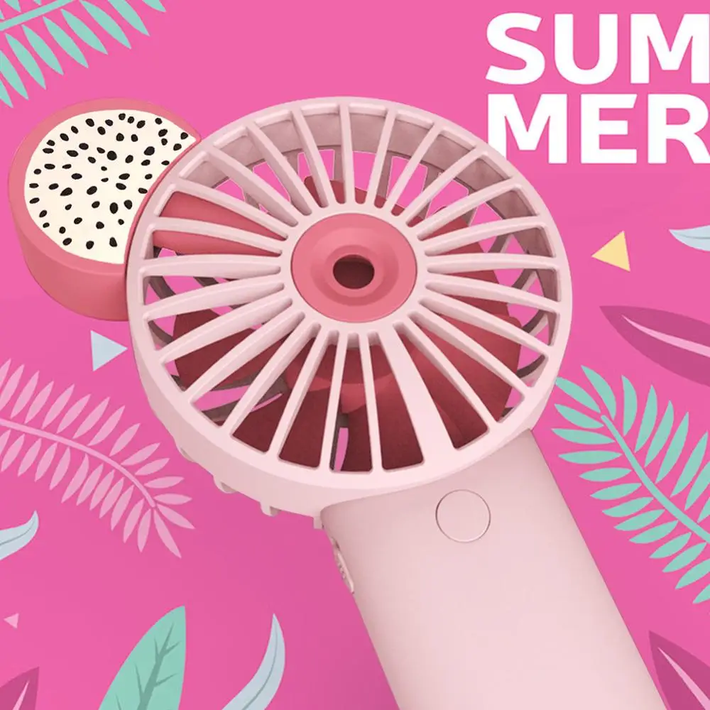Mini Fan Usb Standing Rechargeable Fan Portable Air Humidifier Water Mist Fan Hand Held Air Cooler for Outdoor Office Home