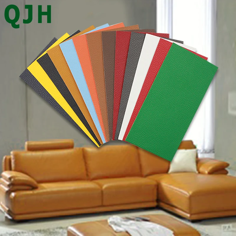 QJH10x20cm селфи-стик без глажки Sofa ремонт кожа ПУ ткань наклейки Патчи подходит для