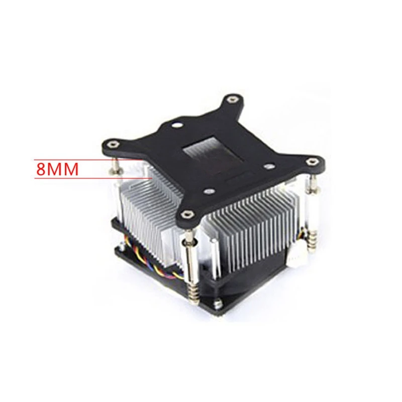 Кулер для процессора бесшумный 4Pin вентилятор медный радиатор кулер Поддержка Intel