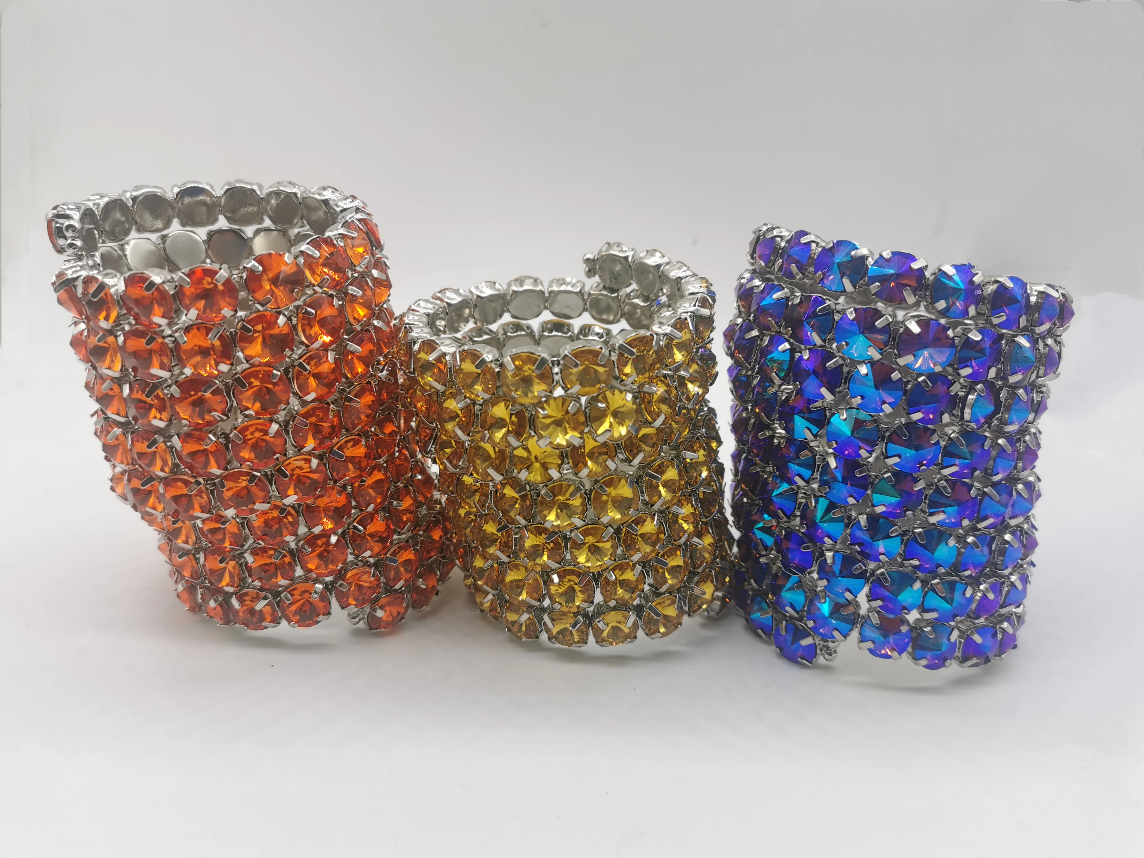 

2021 Fashion Handmade Zircon Chain Round Bracelet For Women Hand Jewelry