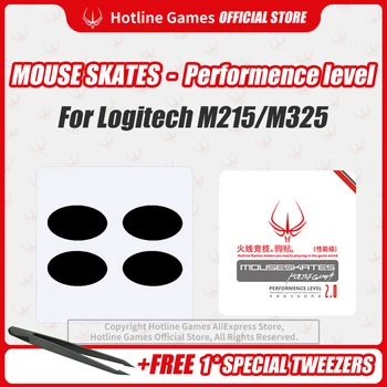 

Hotline Games 2.0 Performance Level Mouse Skates Mouse Feet Pad Replacement Feet for Logitech M325 Mouse 0.28mm/0.6mm Thickness