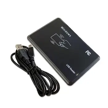 

100pcs/lot RFID Reader USB Port EM4100 TK4100 125khz ID Contactless Sensitivity Smart Card Support Window System Linux