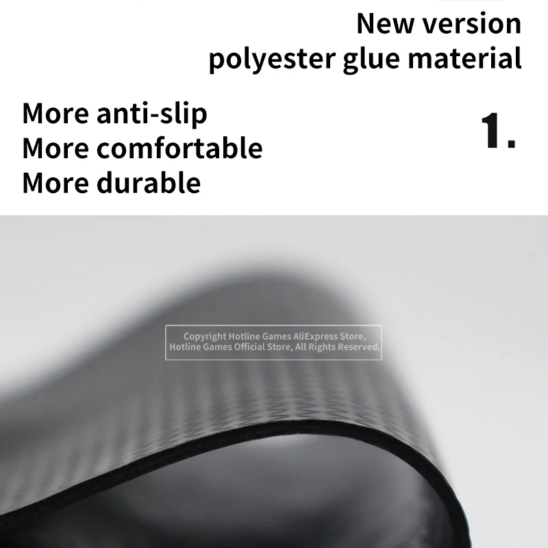 Hotline Games Mouse Anti-Slip Grip Tape, almofadas resistentes ao suor, lado anti-derrapante adesivos, versão DIY Skates, 0,68 milímetros