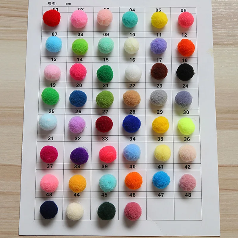 8/10/15/20/25/30mm Mini Fluffy Soft Pom Poms Craft Supplies