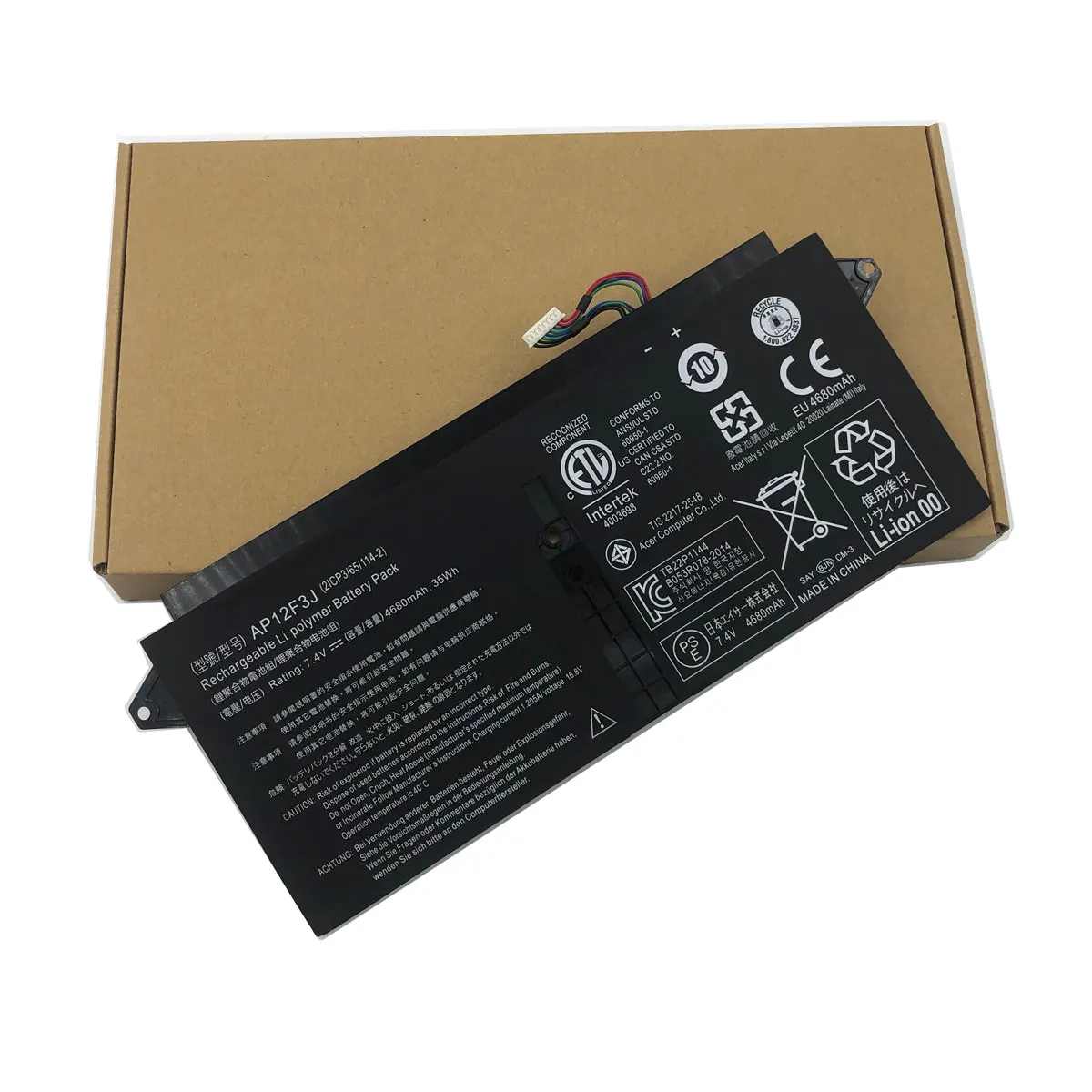 35Wh, 4680mAh, 13,3