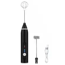 

Milk Frother Handheld Milk Frother Dallfoll USB Rechargeable Coffee Machine 3-speed Mini Milk Froth Drink Mixer