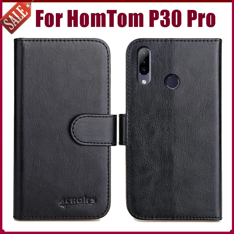 Горячее предложение! Распродажа! HOMTOM P30 Pro Чехол 6 4 &quot6 цветов Флип Мягкий кожаный