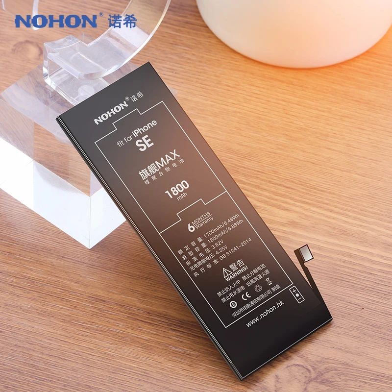NOHON батарея для iPhone SE 5S 5C 6 6S 7 батареи для iPhone6 iPhone7 телефон Замена литий-полимерная батарея+ Бесплатные инструменты