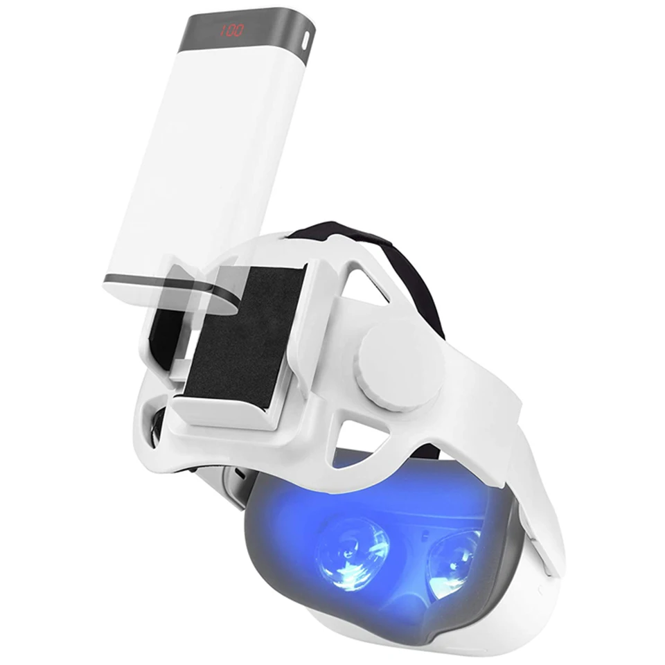Factory Supply Oculus Quest 2 VR Head Strap Elite Strap With Battery Holder VR Accessories Upgraded Headband Power Extanded