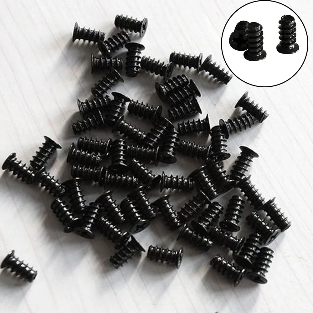 30pcs Black Professional Computer Pc Case Cooling Fan Durable Screw For